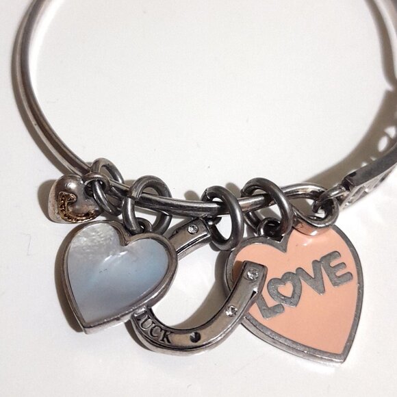 Juicy Couture Silver Color Metal Charm Bracelet - Picture 3 of 5